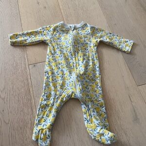 Isaac Mizrahi Floral Yellow and White one piece pajama